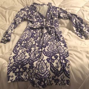 Long sleeve maternity robe